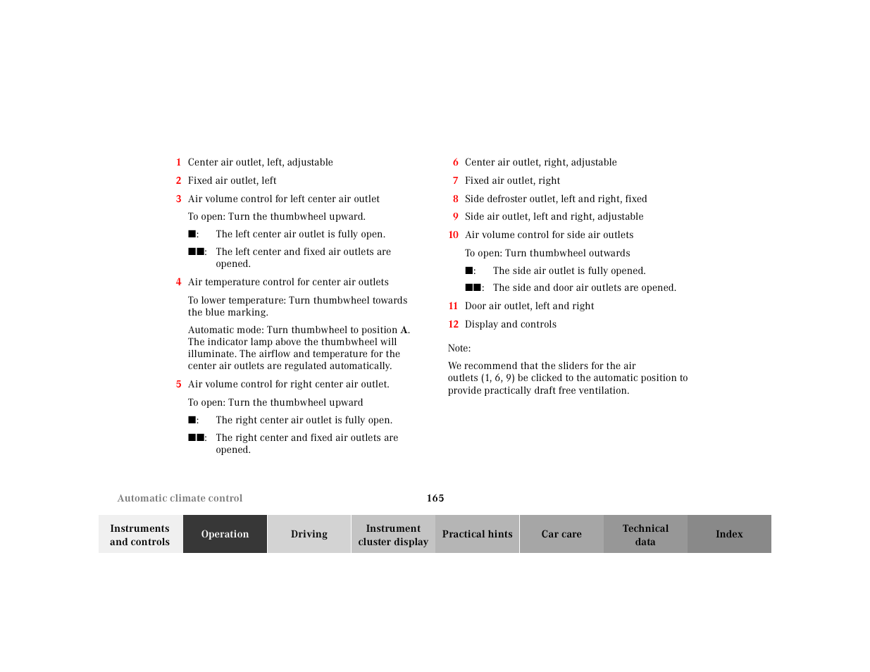 Mercedes-Benz 2000 CL 500 User Manual | Page 168 / 424