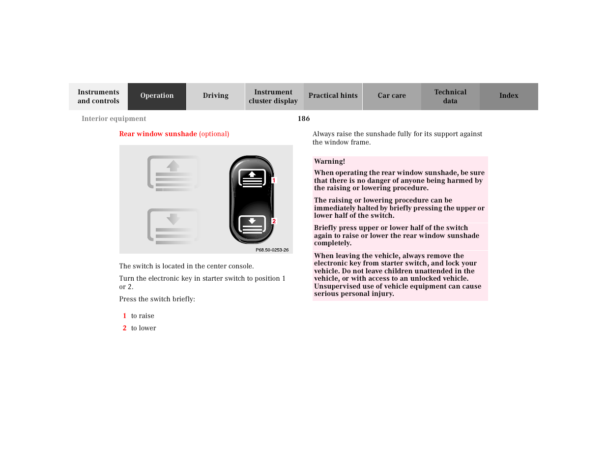 Mercedes-Benz 2000 CL 500 User Manual | Page 189 / 424