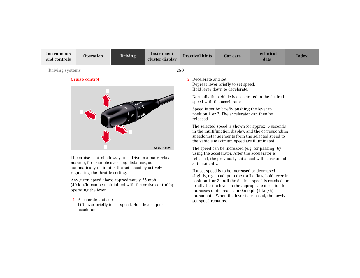 Mercedes-Benz 2000 CL 500 User Manual | Page 255 / 424