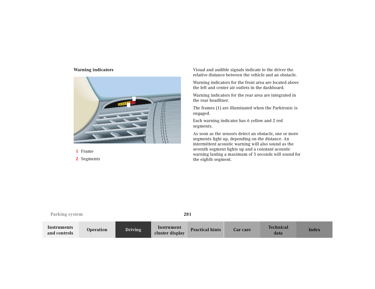 Mercedes-Benz 2000 CL 500 User Manual | Page 286 / 424