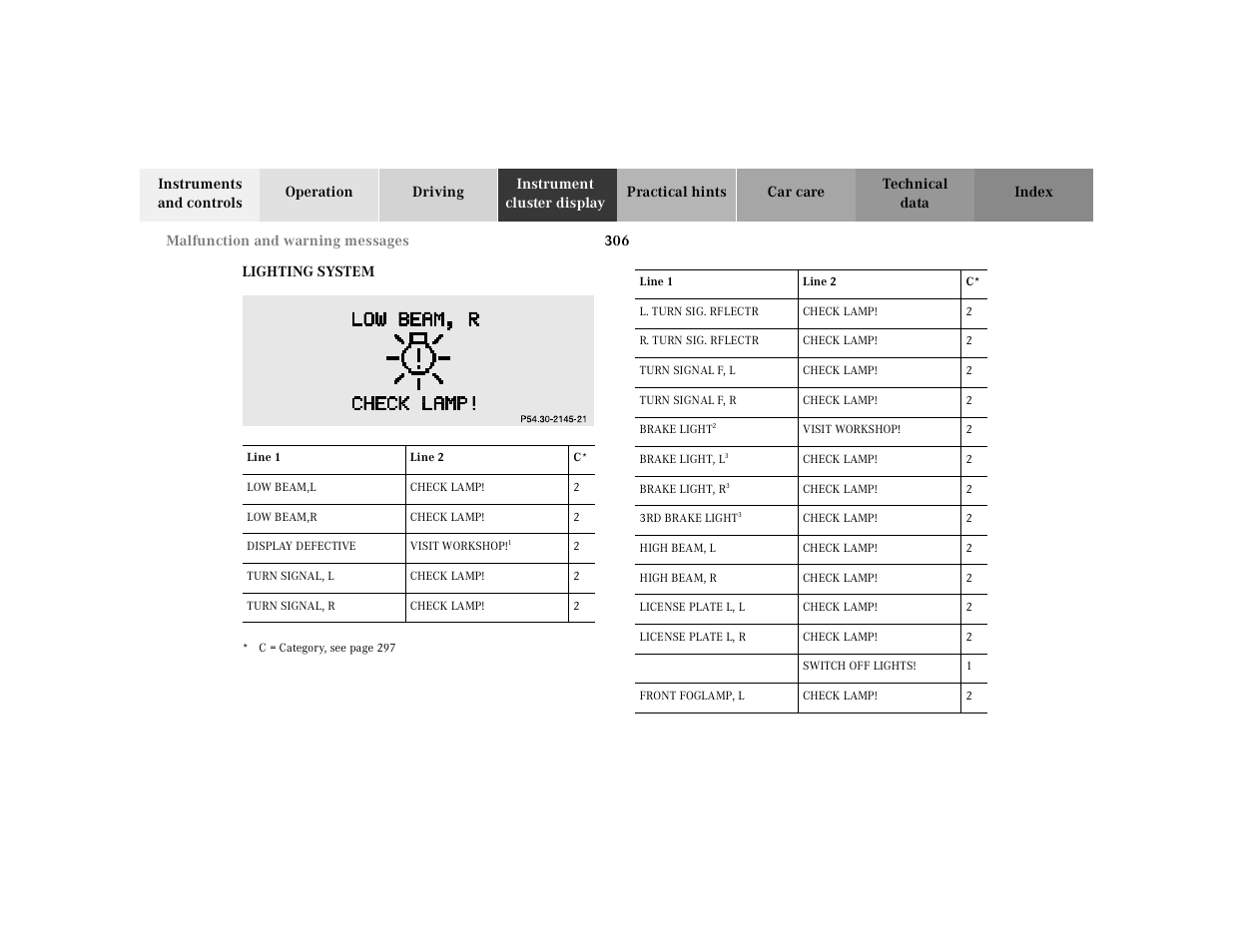 Mercedes-Benz 2000 CL 500 User Manual | Page 312 / 424