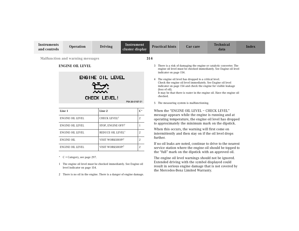 Mercedes-Benz 2000 CL 500 User Manual | Page 320 / 424