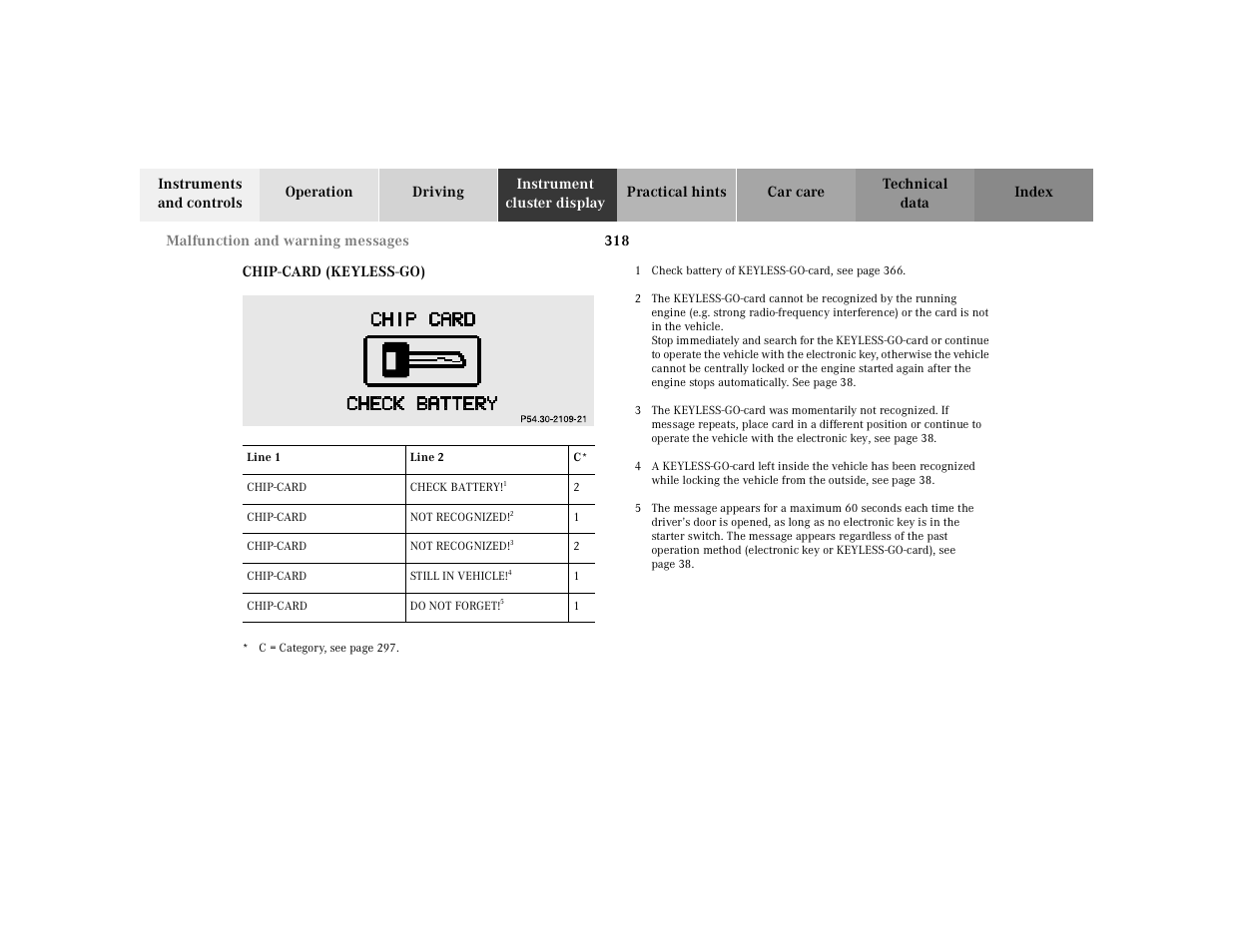Mercedes-Benz 2000 CL 500 User Manual | Page 324 / 424