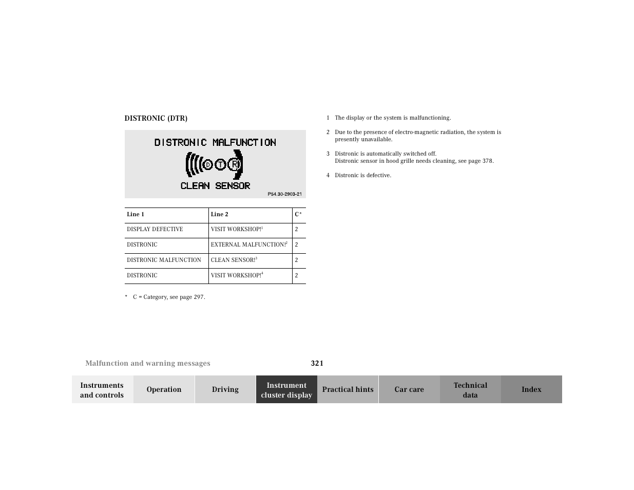 Mercedes-Benz 2000 CL 500 User Manual | Page 327 / 424