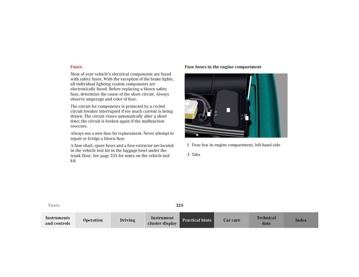 Mercedes-Benz 2000 CL 500 User Manual | Page 331 / 424
