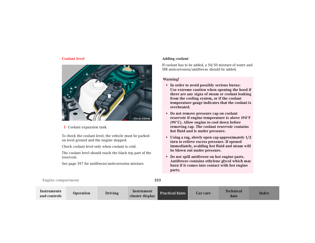 Mercedes-Benz 2000 CL 500 User Manual | Page 339 / 424