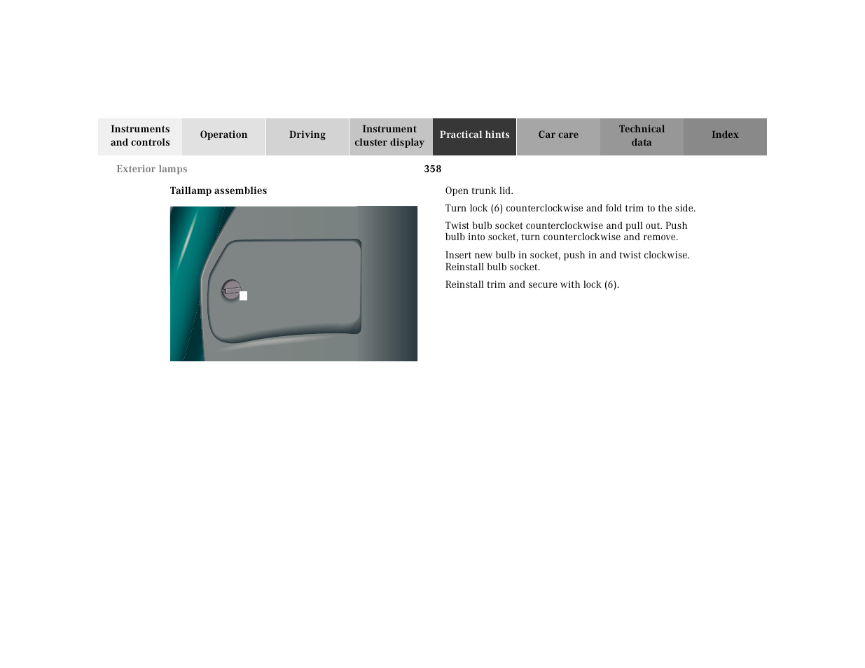 Mercedes-Benz 2000 CL 500 User Manual | Page 364 / 424