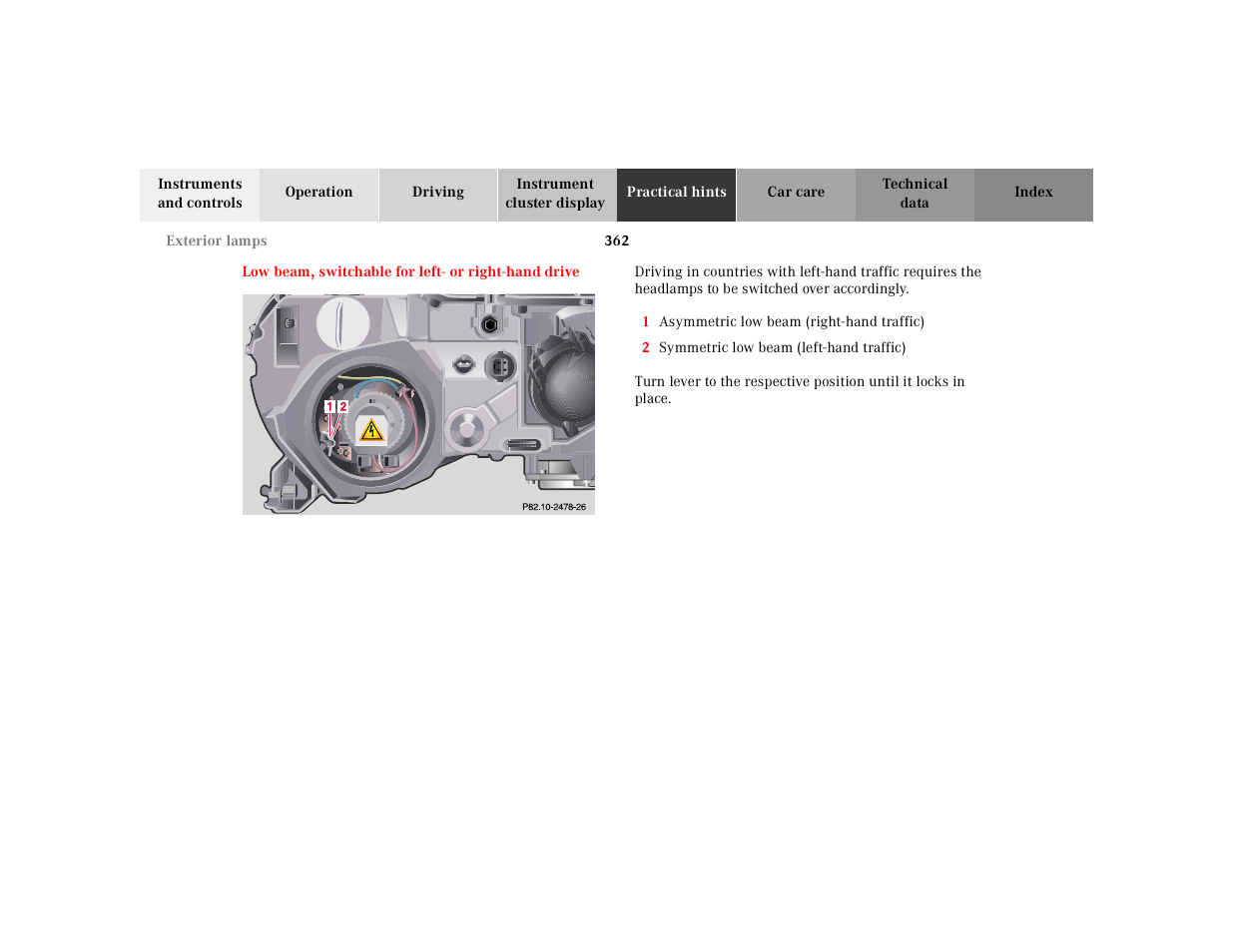 Mercedes-Benz 2000 CL 500 User Manual | Page 368 / 424