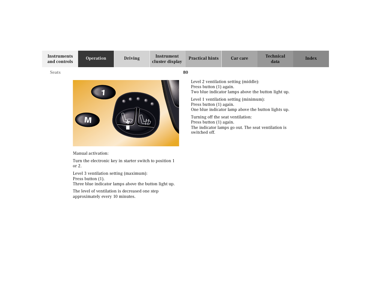Mercedes-Benz 2000 CL 500 User Manual | Page 83 / 424