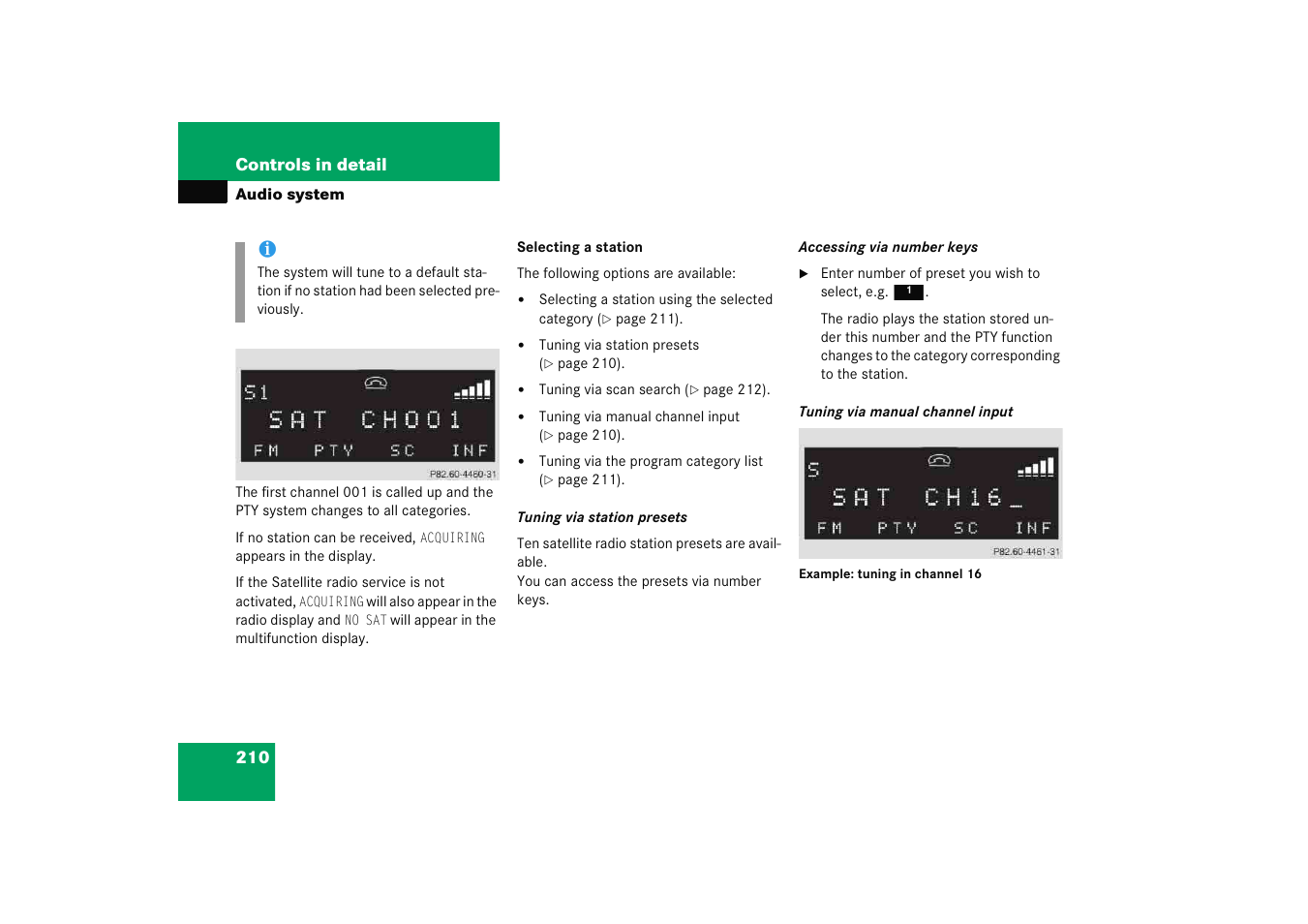 Mercedes-Benz 2005 C 230 Kompressor User Manual | Page 211 / 474