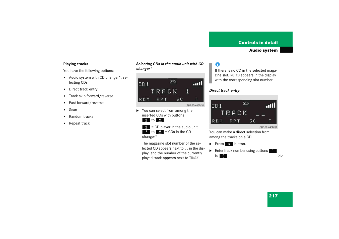 Mercedes-Benz 2005 C 230 Kompressor User Manual | Page 218 / 474