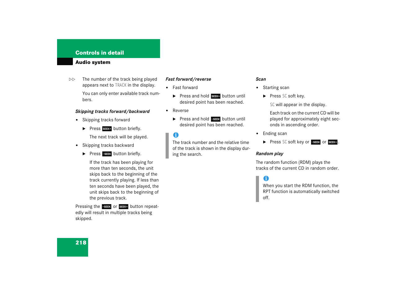 Mercedes-Benz 2005 C 230 Kompressor User Manual | Page 219 / 474