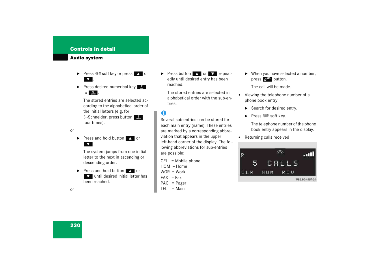 Mercedes-Benz 2005 C 230 Kompressor User Manual | Page 231 / 474
