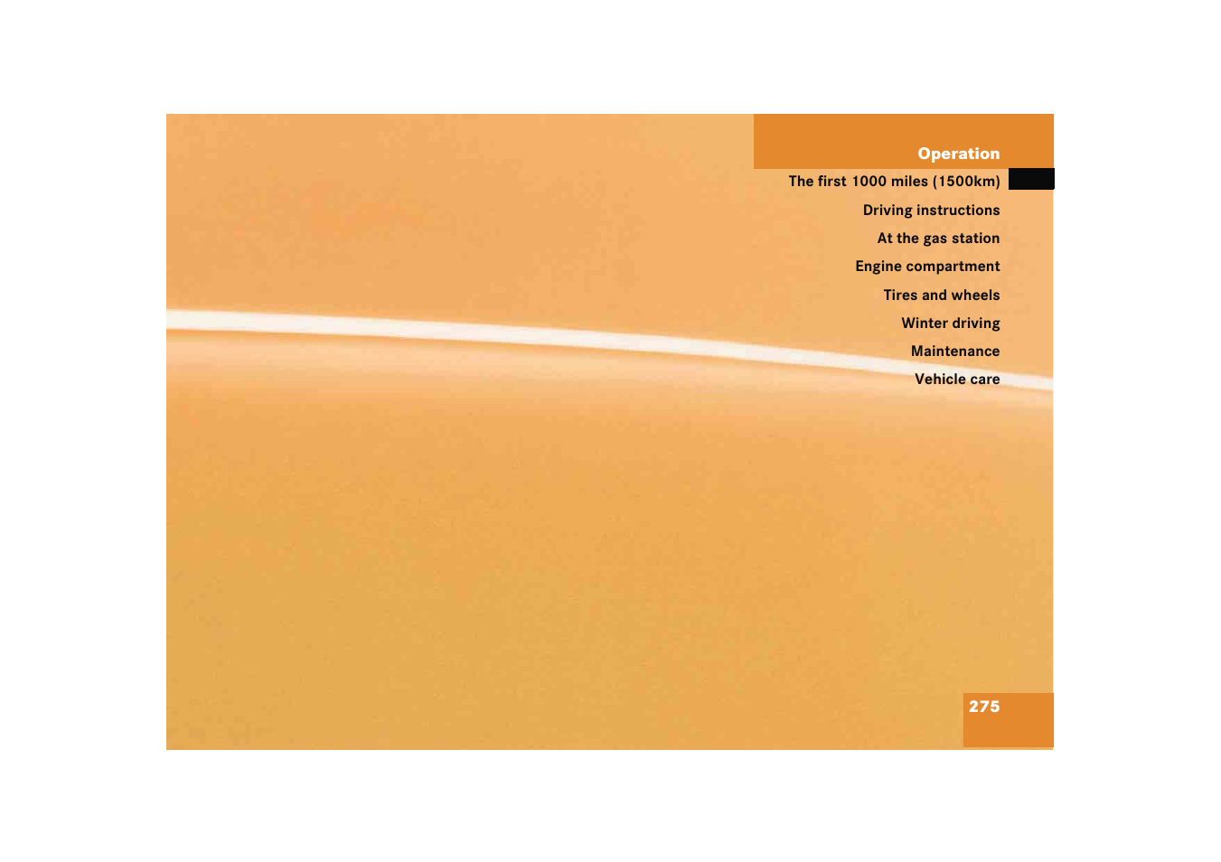 Operation | Mercedes-Benz 2005 C 230 Kompressor User Manual | Page 276 / 474