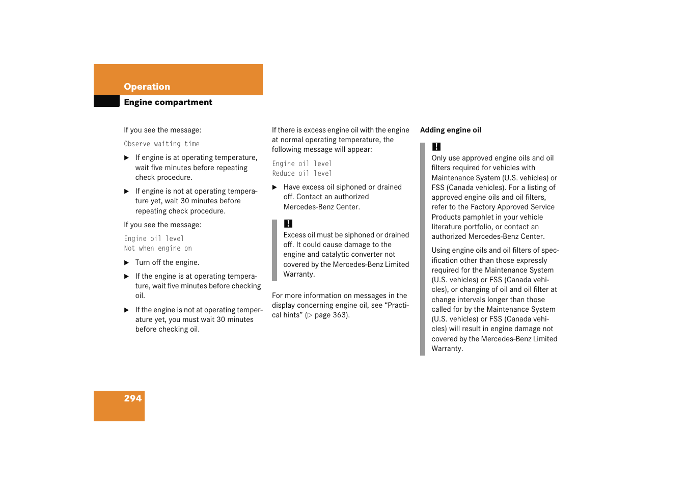 Mercedes-Benz 2005 C 230 Kompressor User Manual | Page 295 / 474
