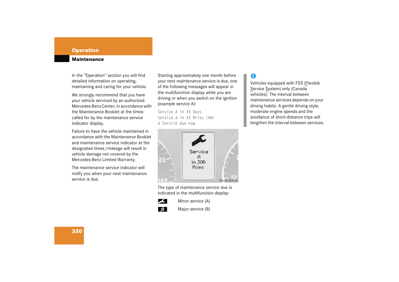 Maintenance | Mercedes-Benz 2005 C 230 Kompressor User Manual | Page 331 / 474