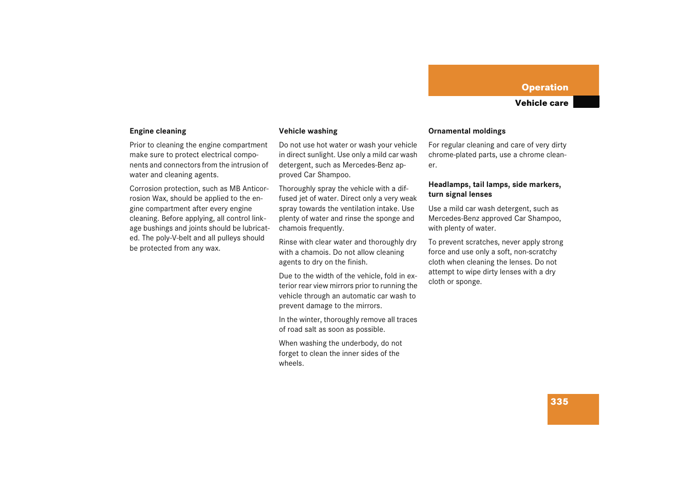 Mercedes-Benz 2005 C 230 Kompressor User Manual | Page 336 / 474