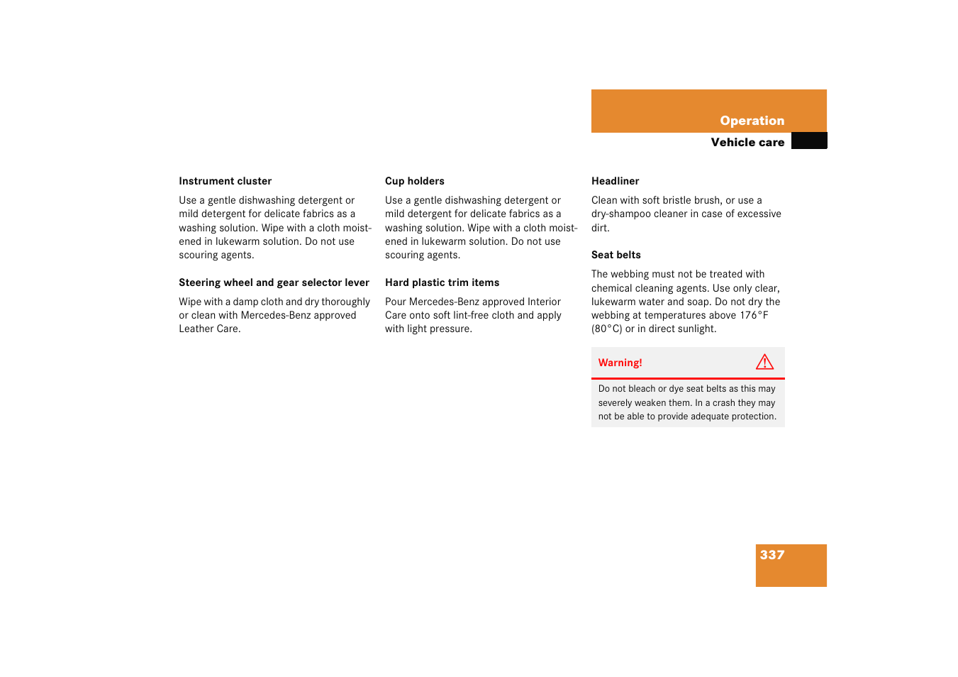 Mercedes-Benz 2005 C 230 Kompressor User Manual | Page 338 / 474