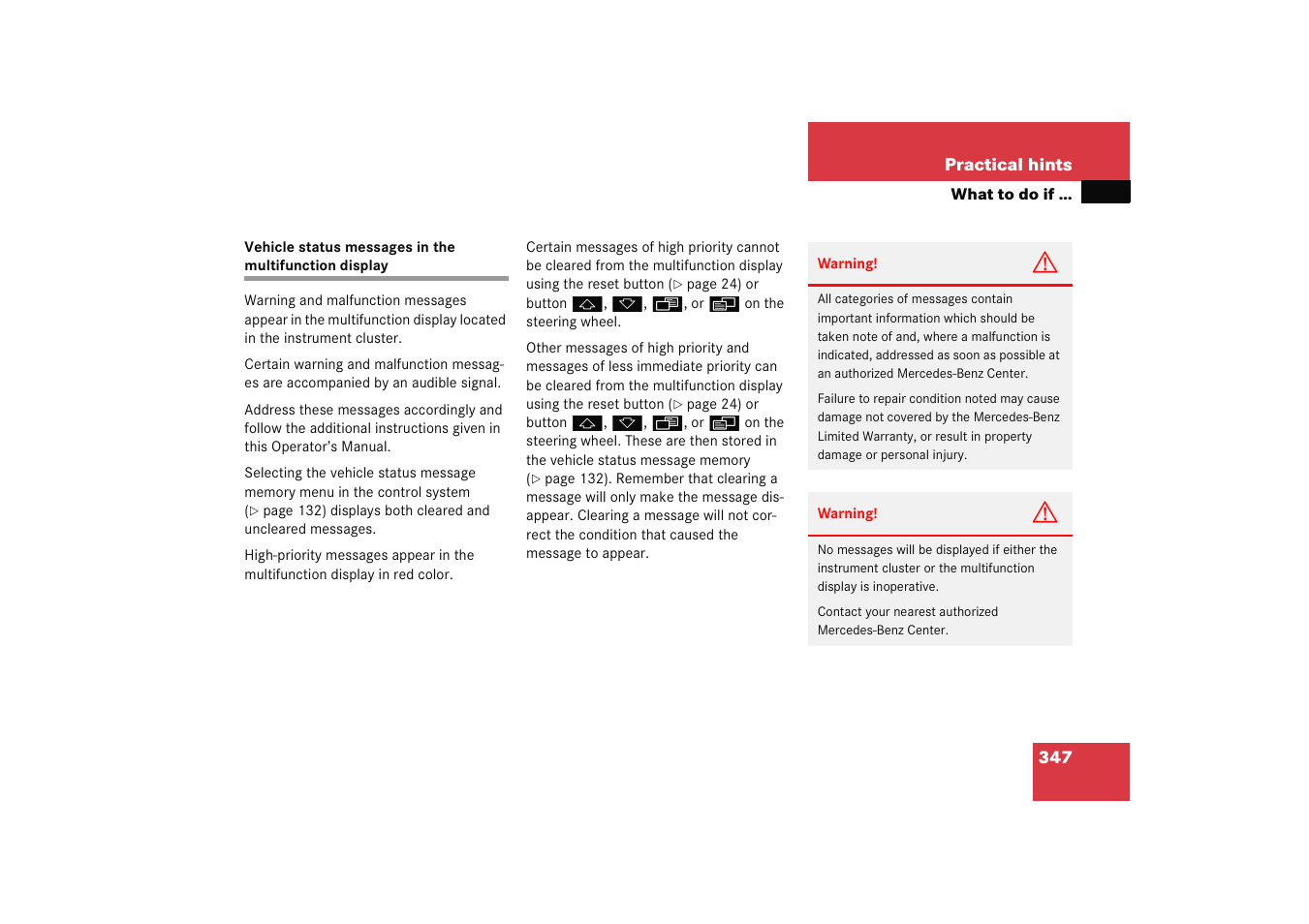 Mercedes-Benz 2005 C 230 Kompressor User Manual | Page 348 / 474
