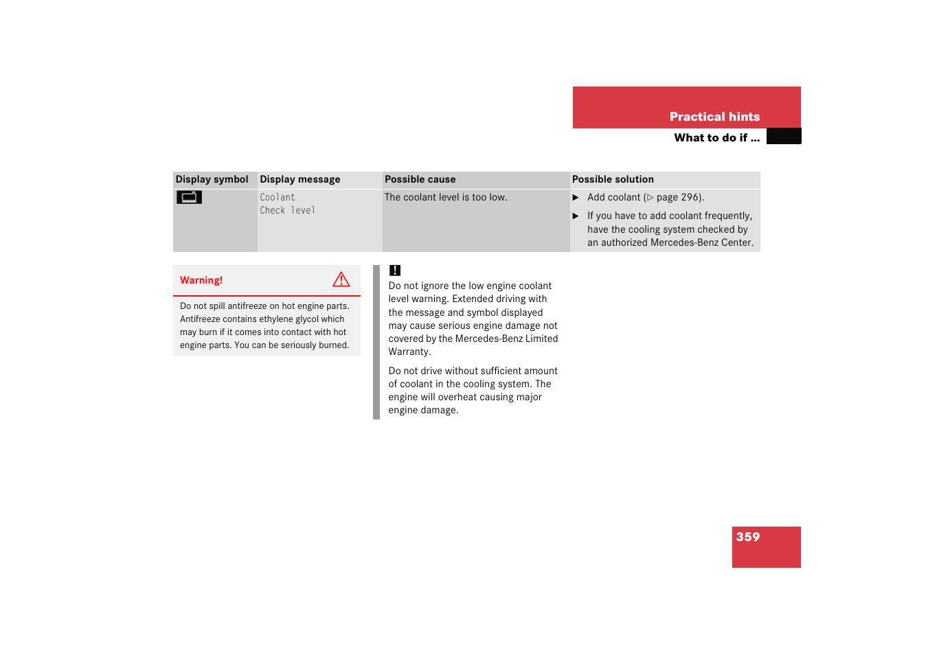 Mercedes-Benz 2005 C 230 Kompressor User Manual | Page 360 / 474