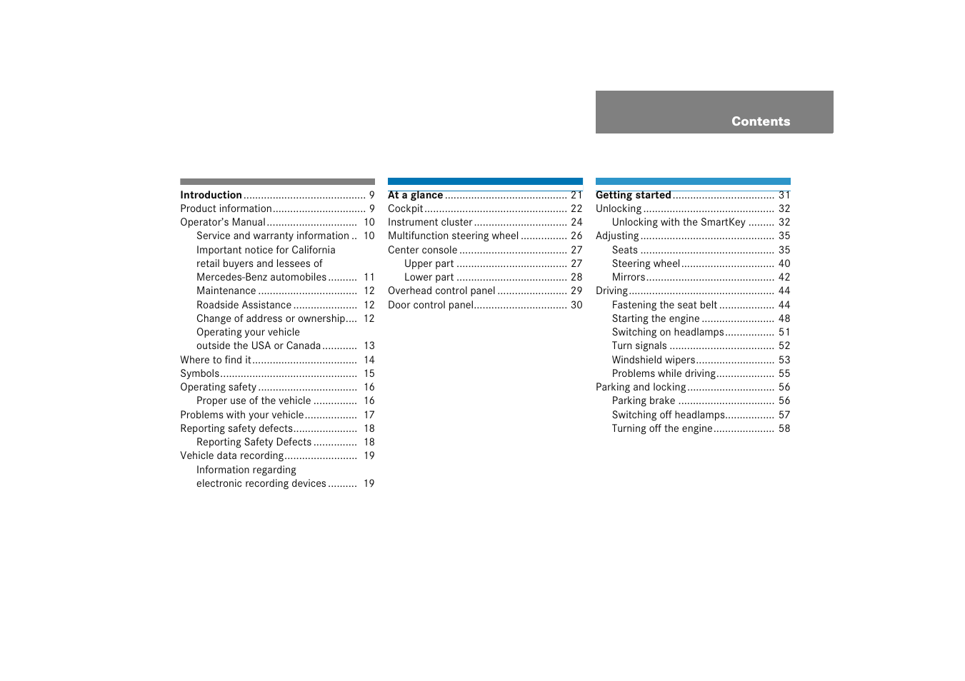 Mercedes-Benz 2005 C 230 Kompressor User Manual | Page 4 / 474