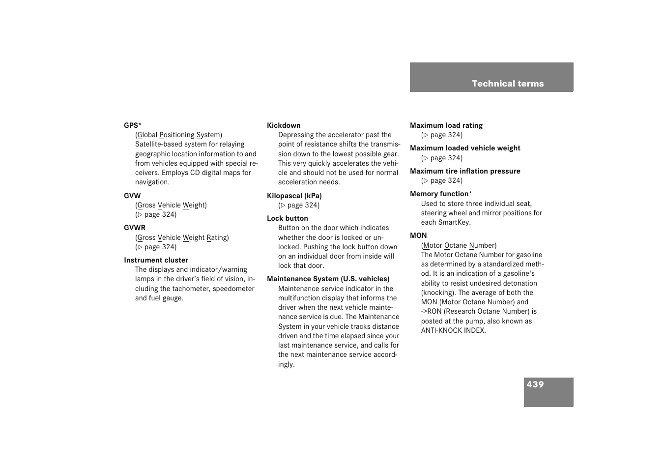 Mercedes-Benz 2005 C 230 Kompressor User Manual | Page 440 / 474
