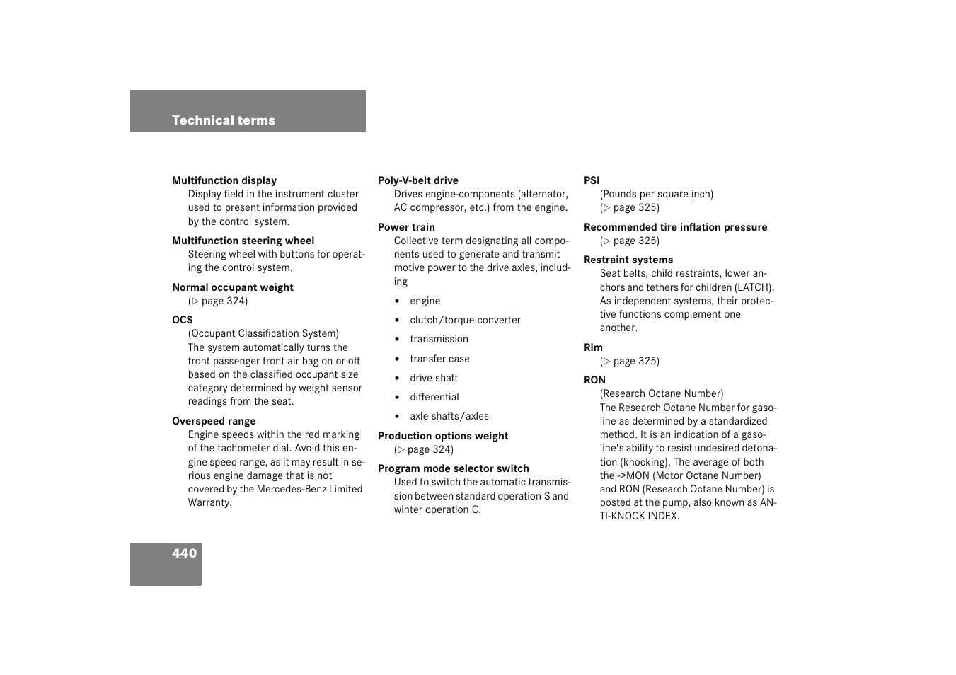 Mercedes-Benz 2005 C 230 Kompressor User Manual | Page 441 / 474