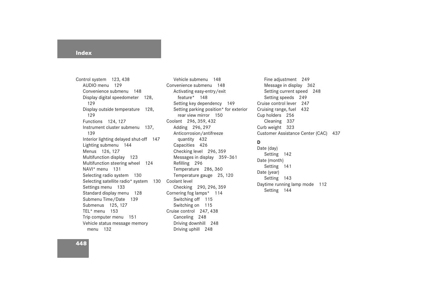 Mercedes-Benz 2005 C 230 Kompressor User Manual | Page 449 / 474