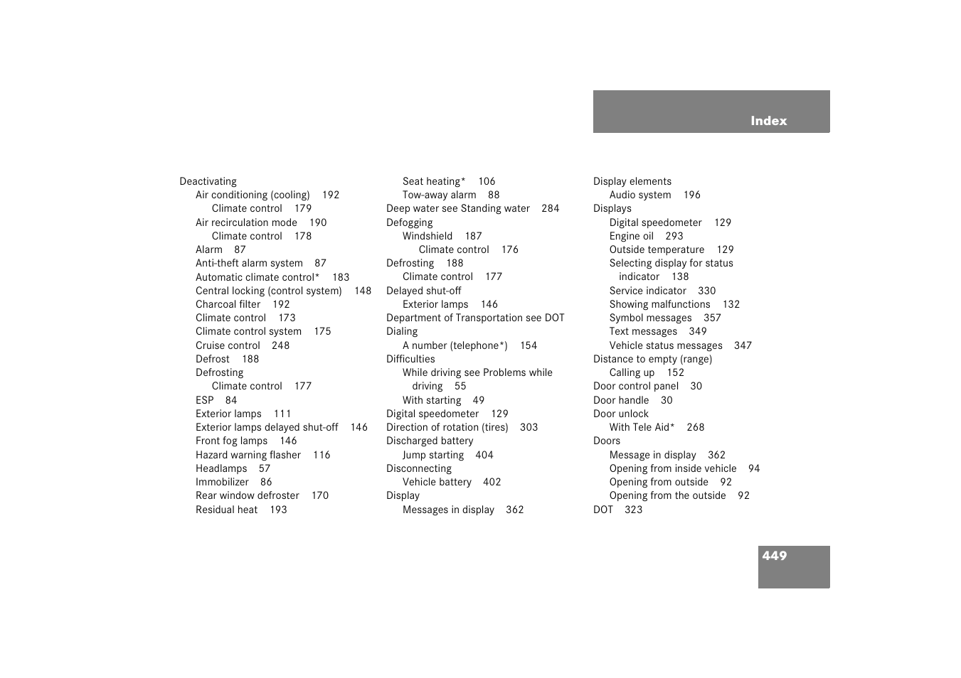 Mercedes-Benz 2005 C 230 Kompressor User Manual | Page 450 / 474