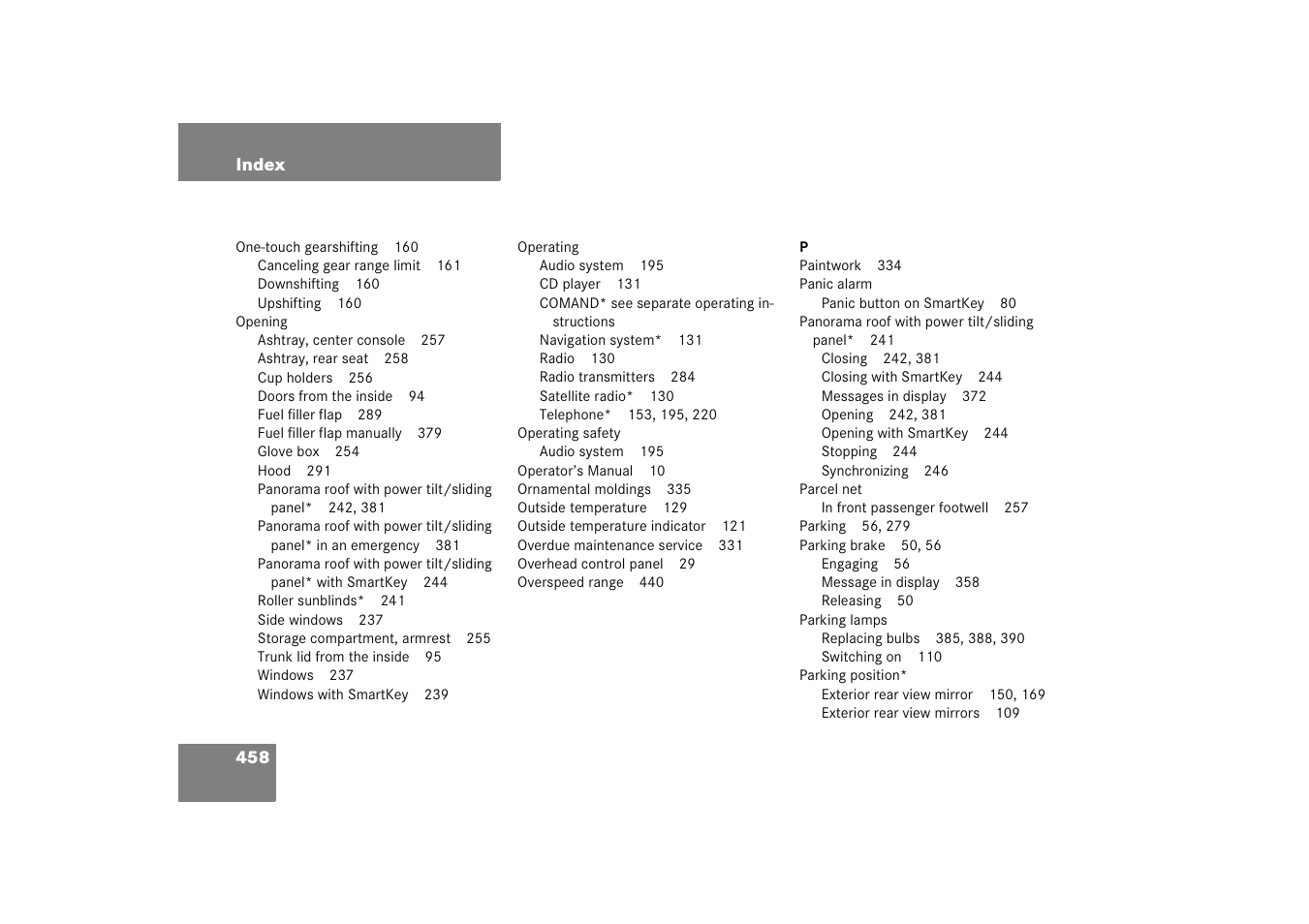 Mercedes-Benz 2005 C 230 Kompressor User Manual | Page 459 / 474