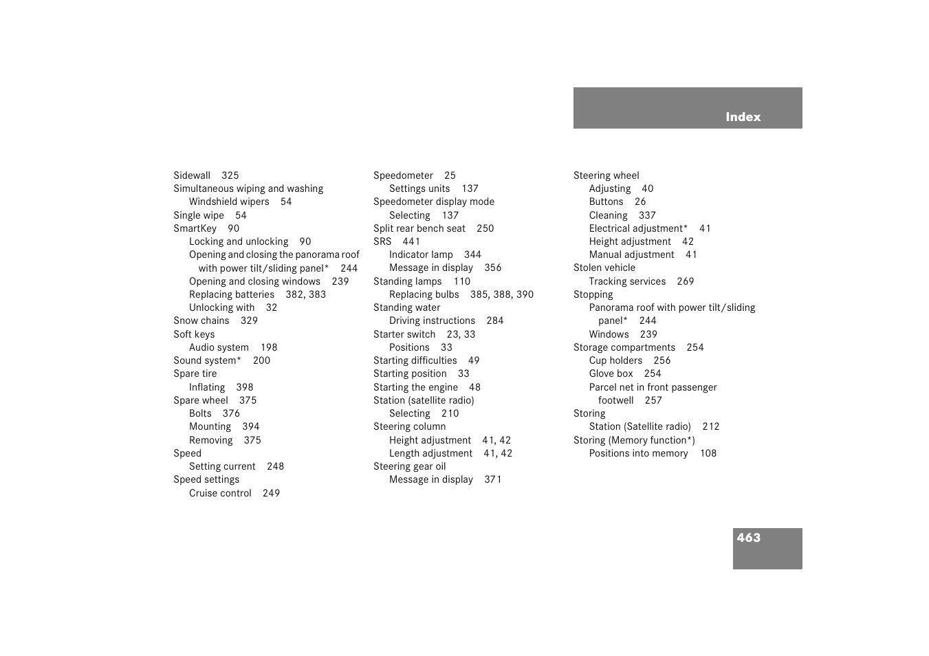 Mercedes-Benz 2005 C 230 Kompressor User Manual | Page 464 / 474