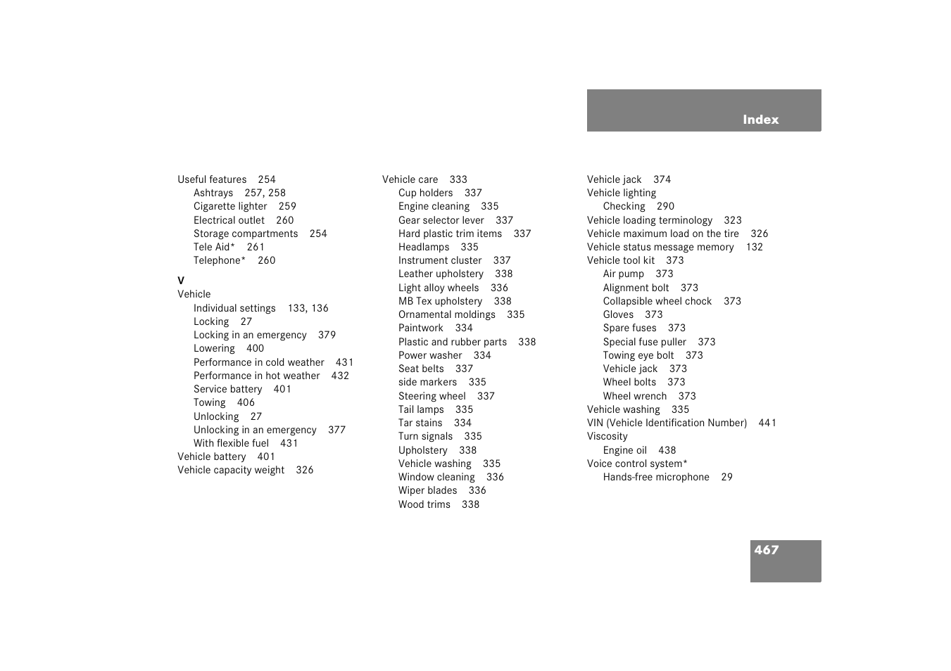 Mercedes-Benz 2005 C 230 Kompressor User Manual | Page 468 / 474