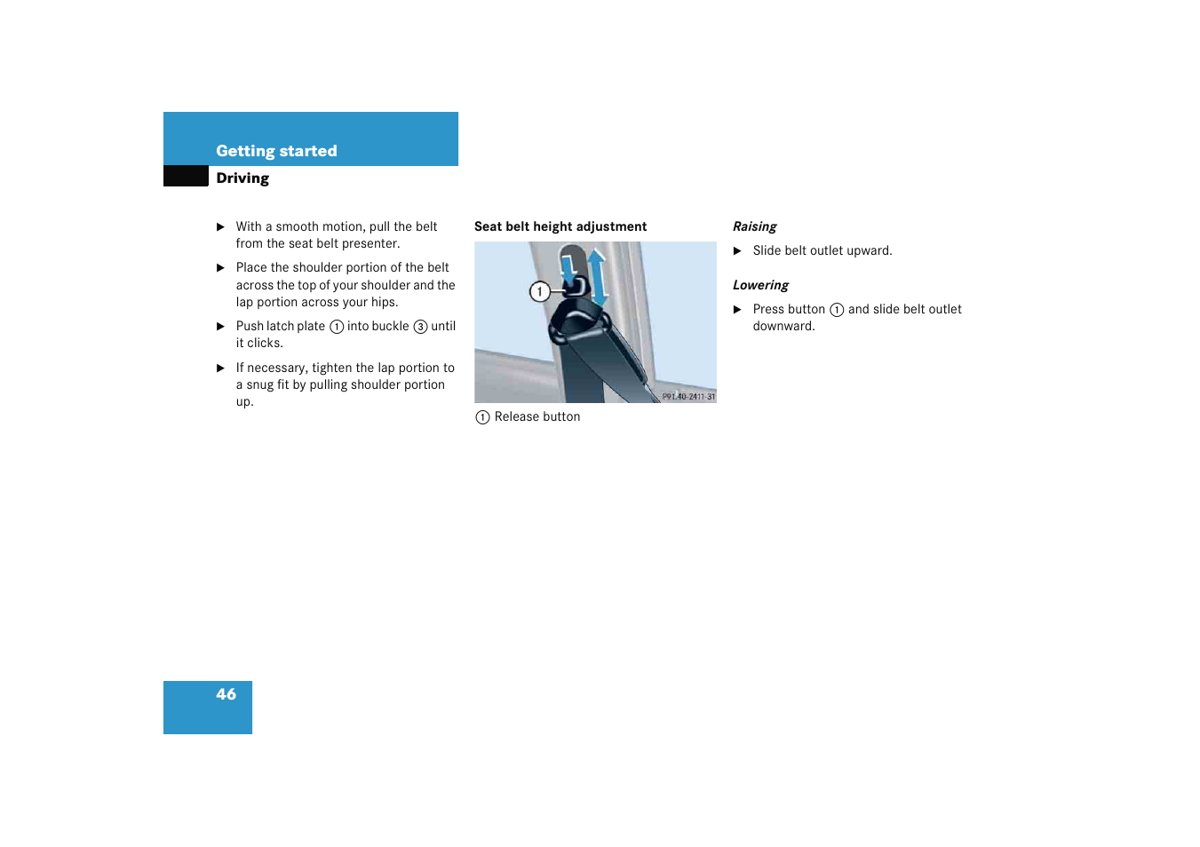 Mercedes-Benz 2005 C 230 Kompressor User Manual | Page 47 / 474
