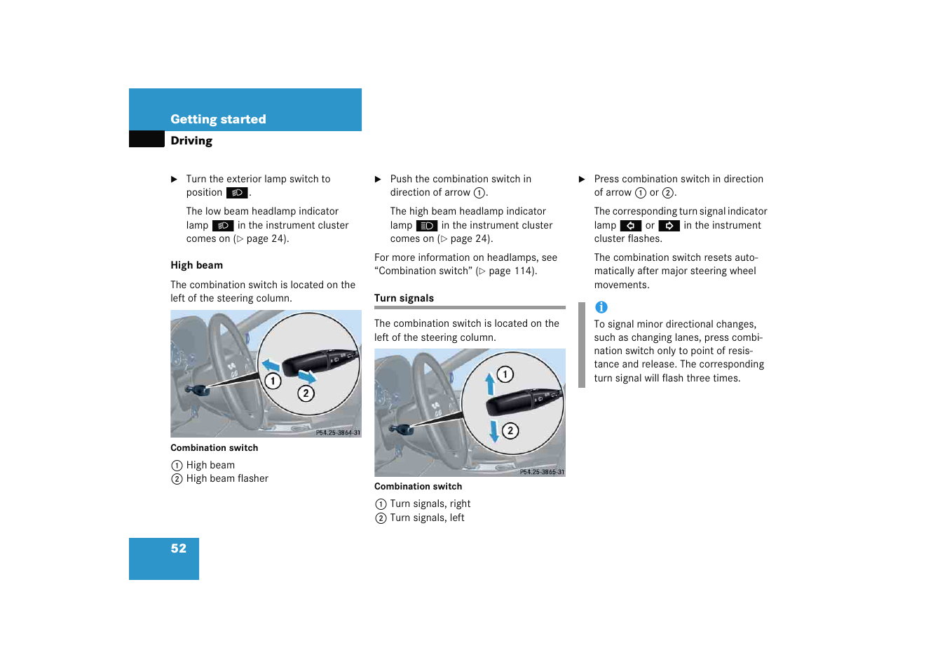 Turn signals | Mercedes-Benz 2005 C 230 Kompressor User Manual | Page 53 / 474