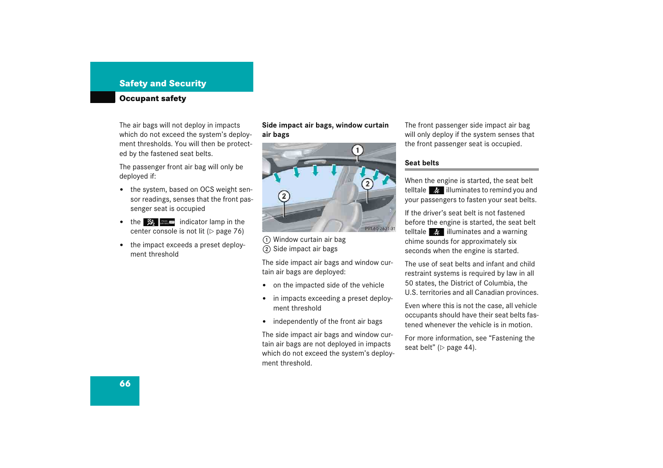 Seat belts | Mercedes-Benz 2005 C 230 Kompressor User Manual | Page 67 / 474