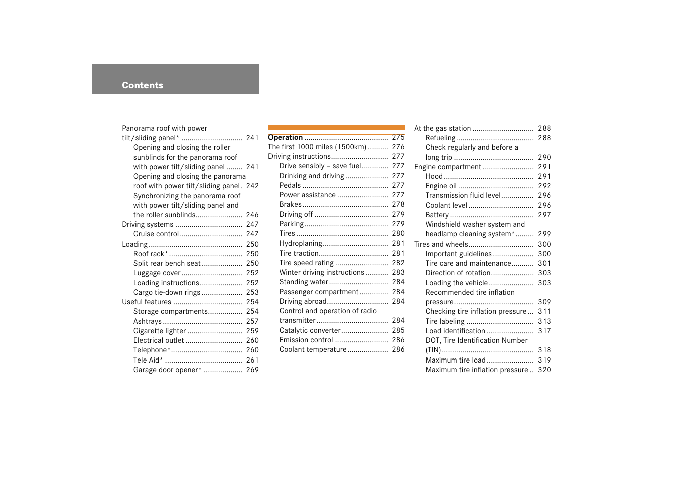 Mercedes-Benz 2005 C 230 Kompressor User Manual | Page 7 / 474