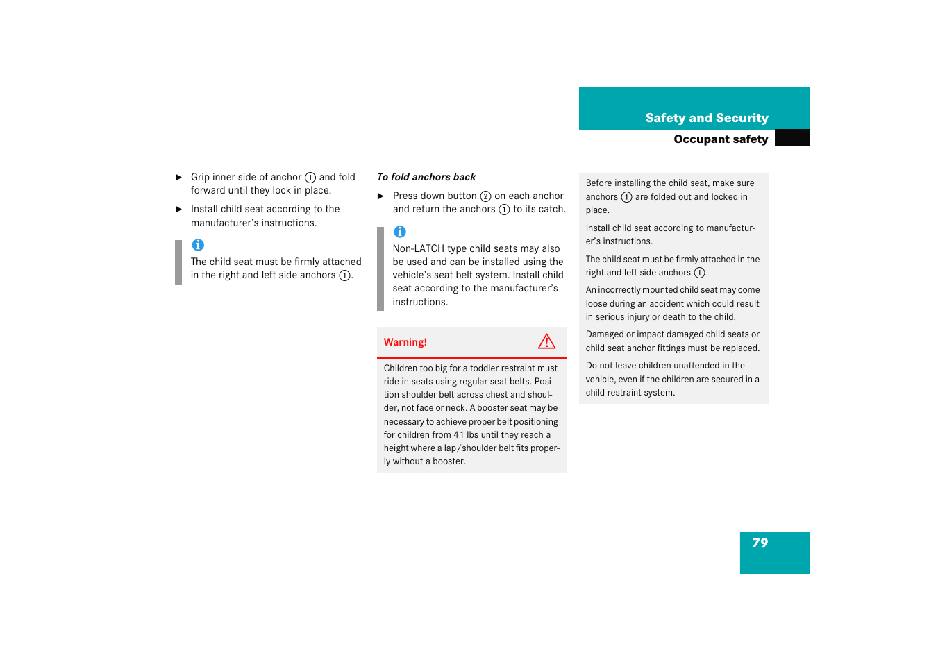 Mercedes-Benz 2005 C 230 Kompressor User Manual | Page 80 / 474