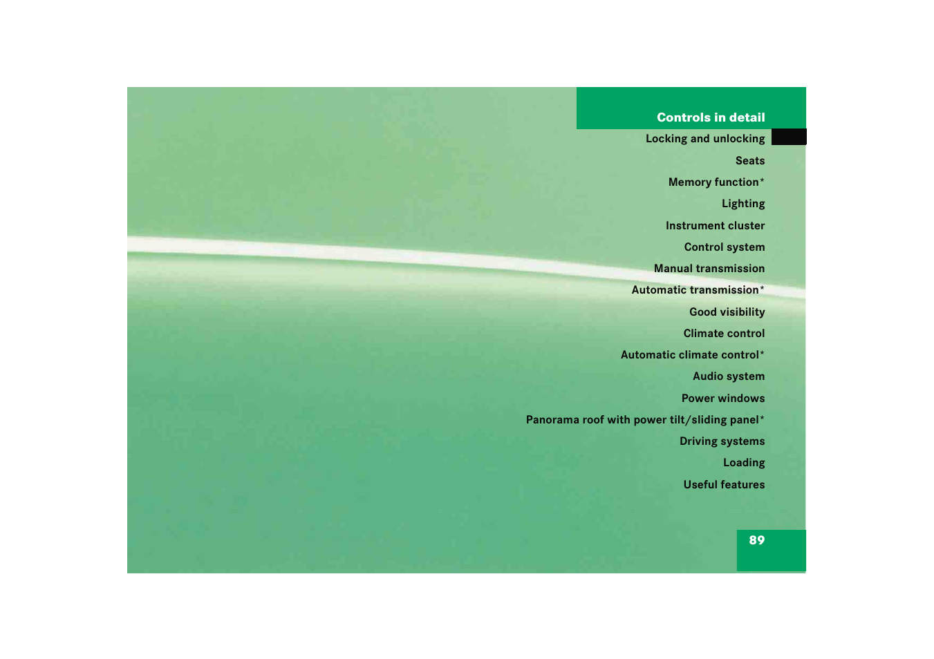 Controls in detail | Mercedes-Benz 2005 C 230 Kompressor User Manual | Page 90 / 474