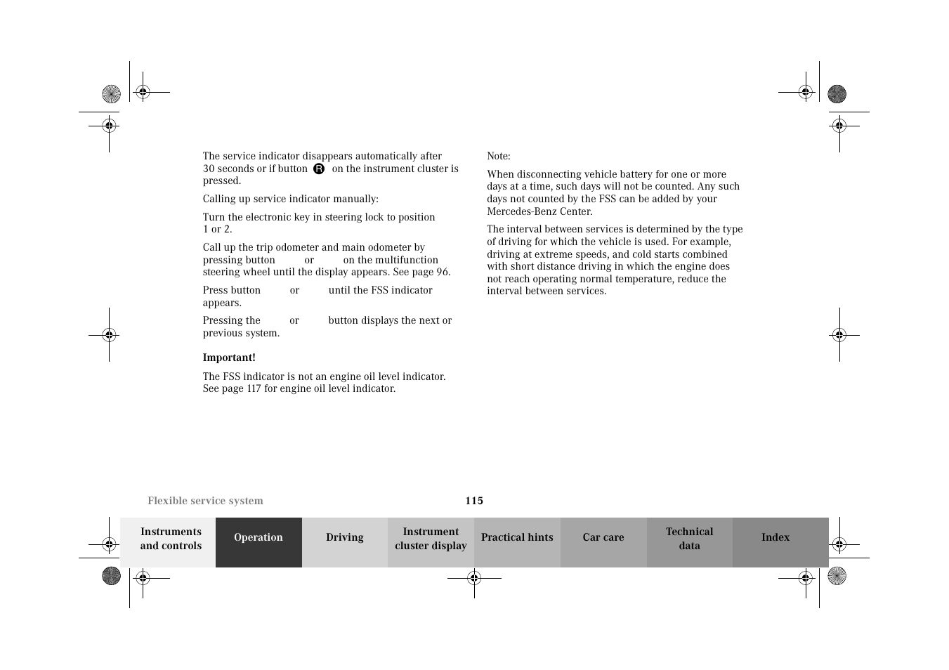 Mercedes-Benz 2002 E 55 AMG User Manual | Page 118 / 350