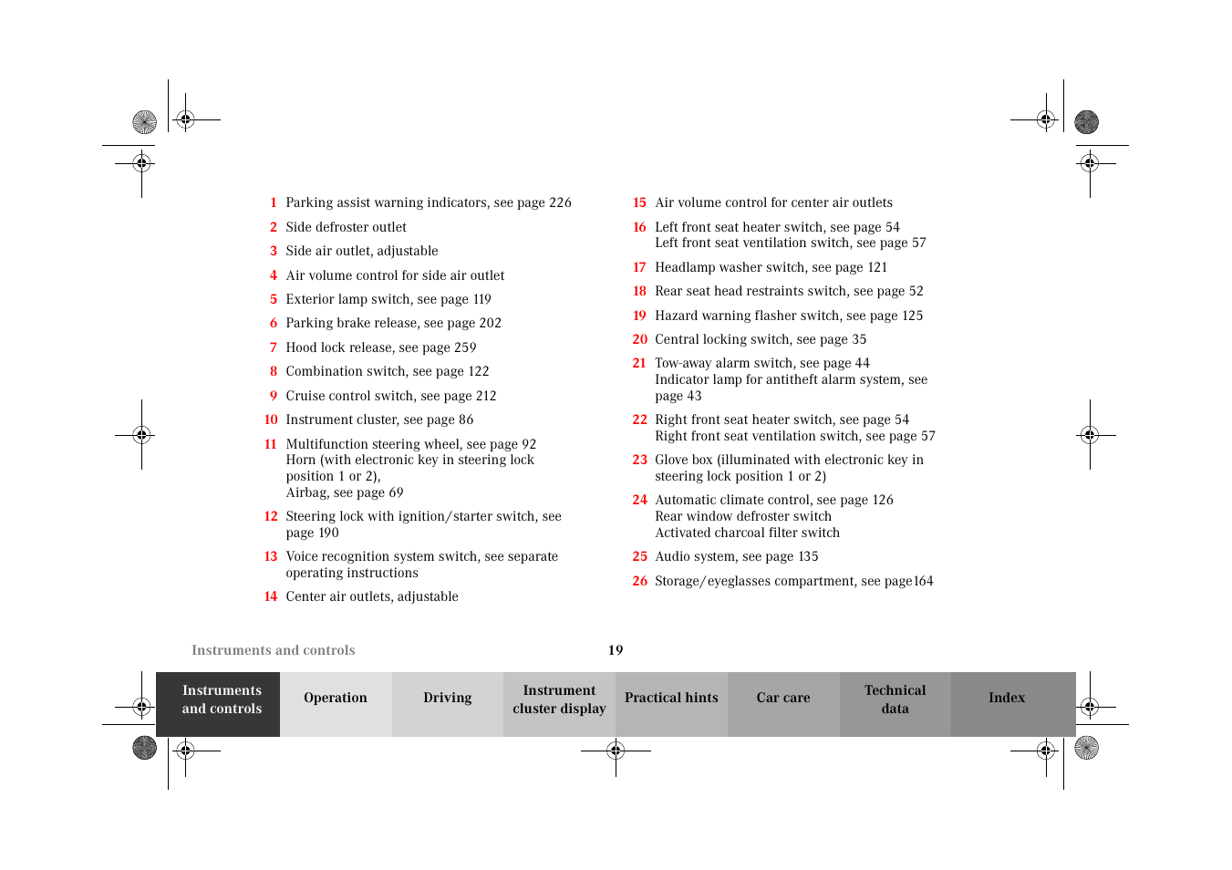 Mercedes-Benz 2002 E 55 AMG User Manual | Page 22 / 350