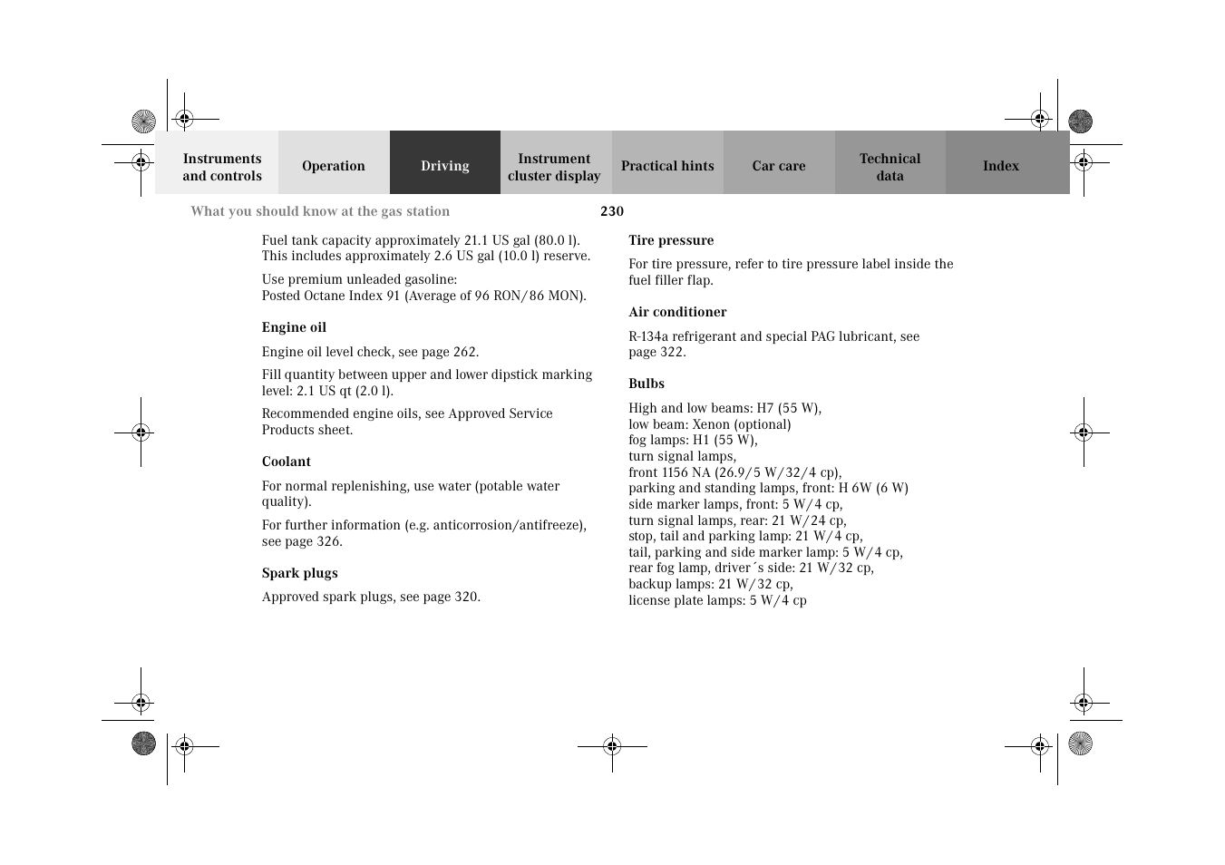 Mercedes-Benz 2002 E 55 AMG User Manual | Page 233 / 350