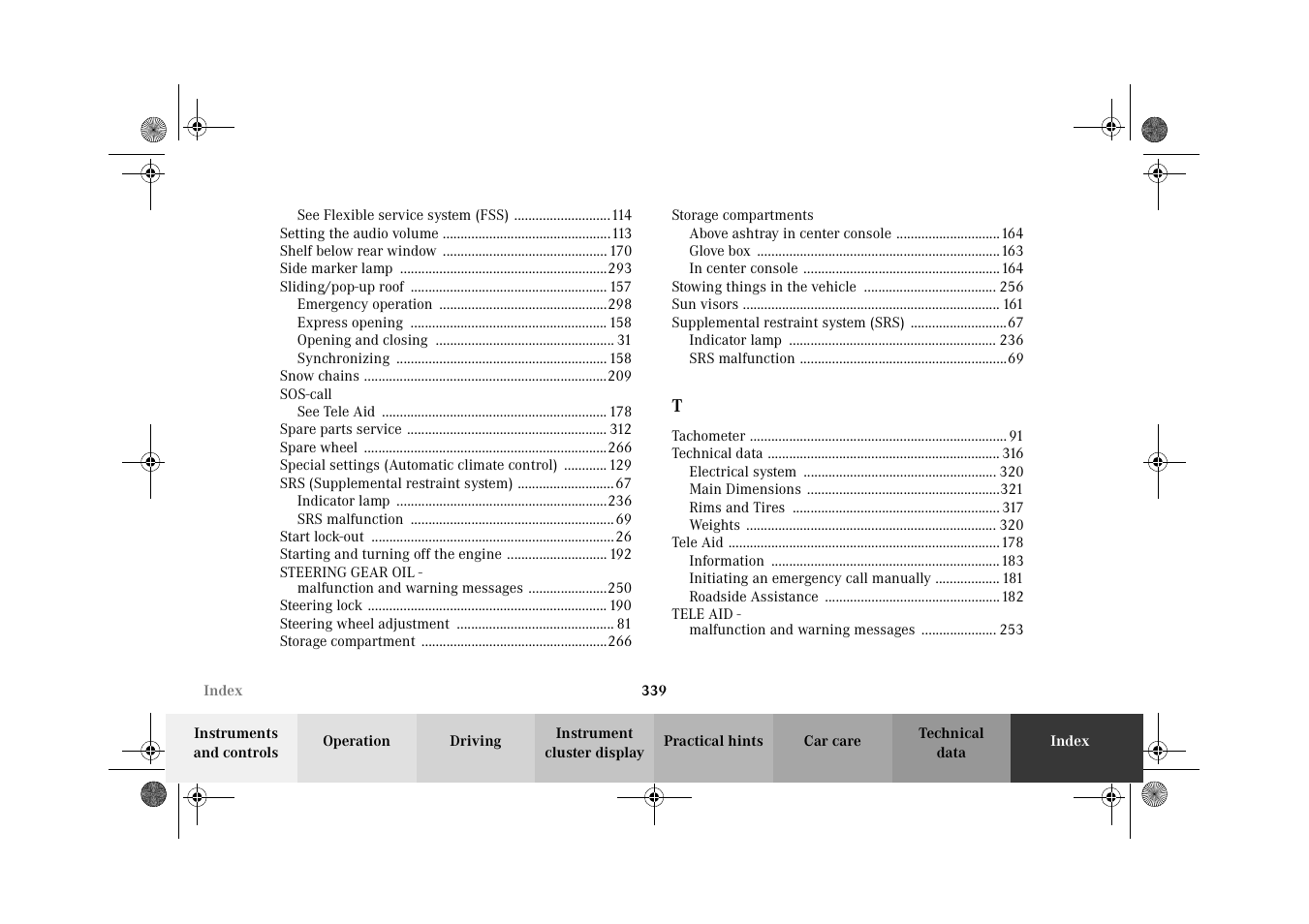 Mercedes-Benz 2002 E 55 AMG User Manual | Page 342 / 350