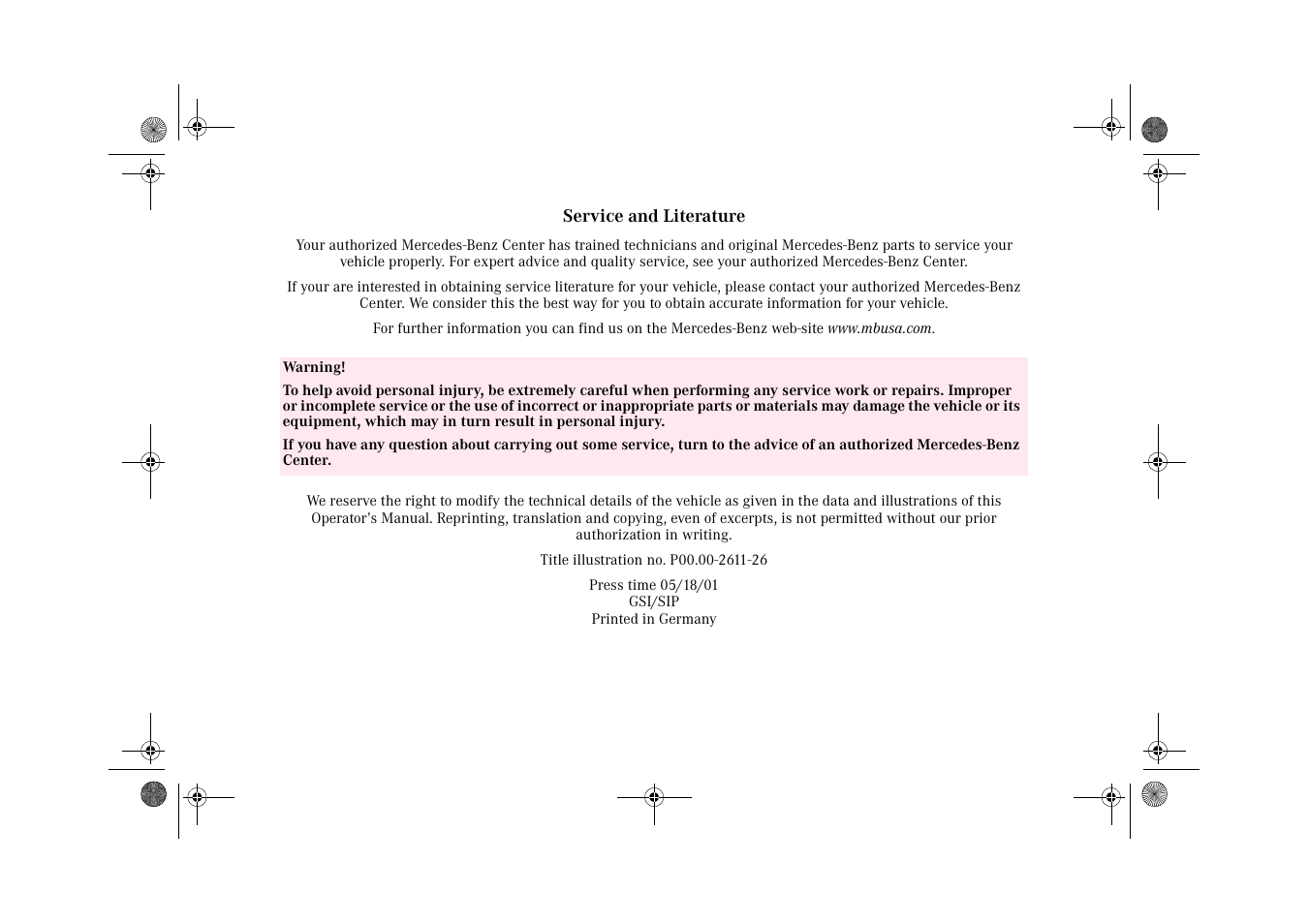 Mercedes-Benz 2002 E 55 AMG User Manual | Page 348 / 350