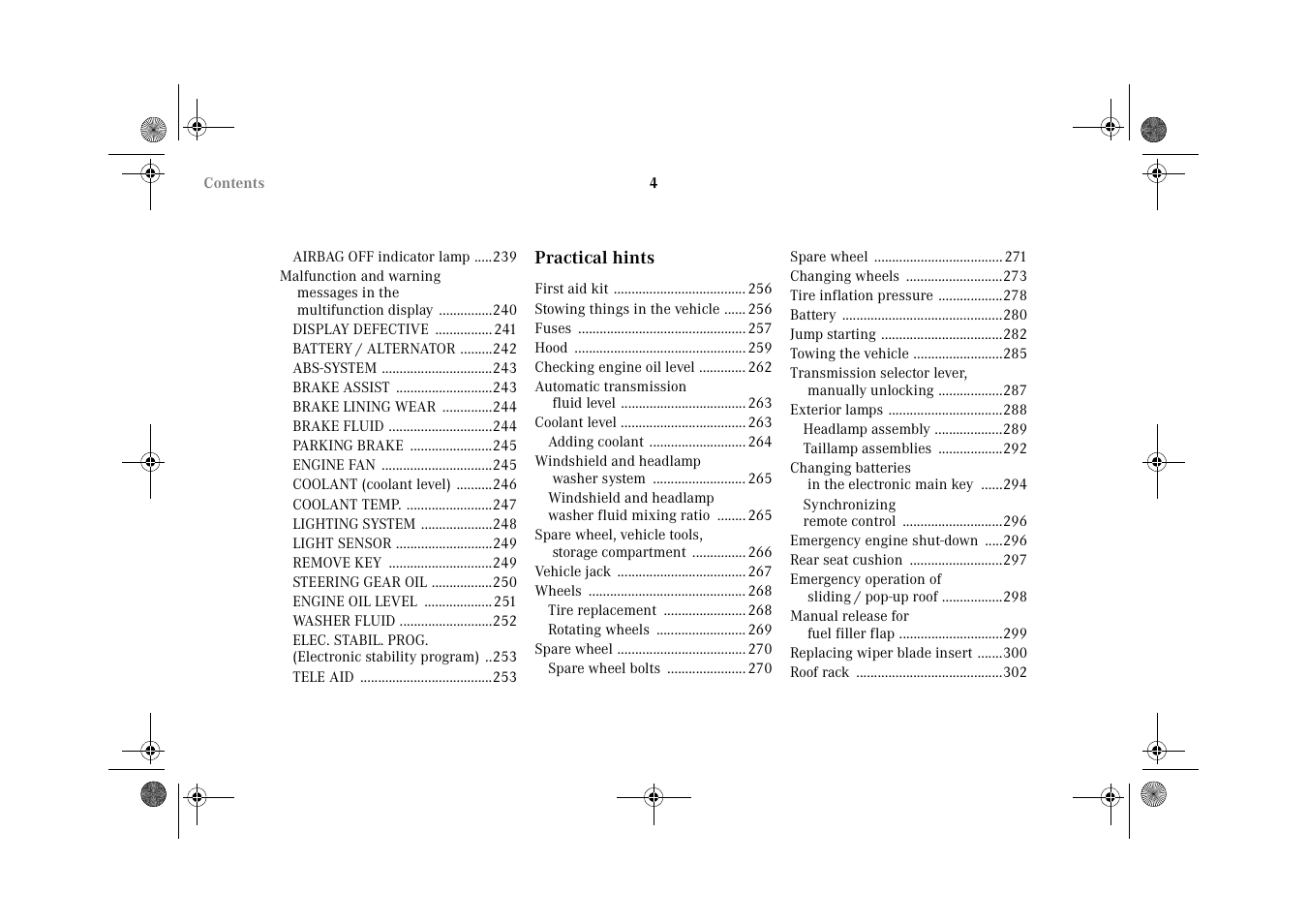 Mercedes-Benz 2002 E 55 AMG User Manual | Page 7 / 350