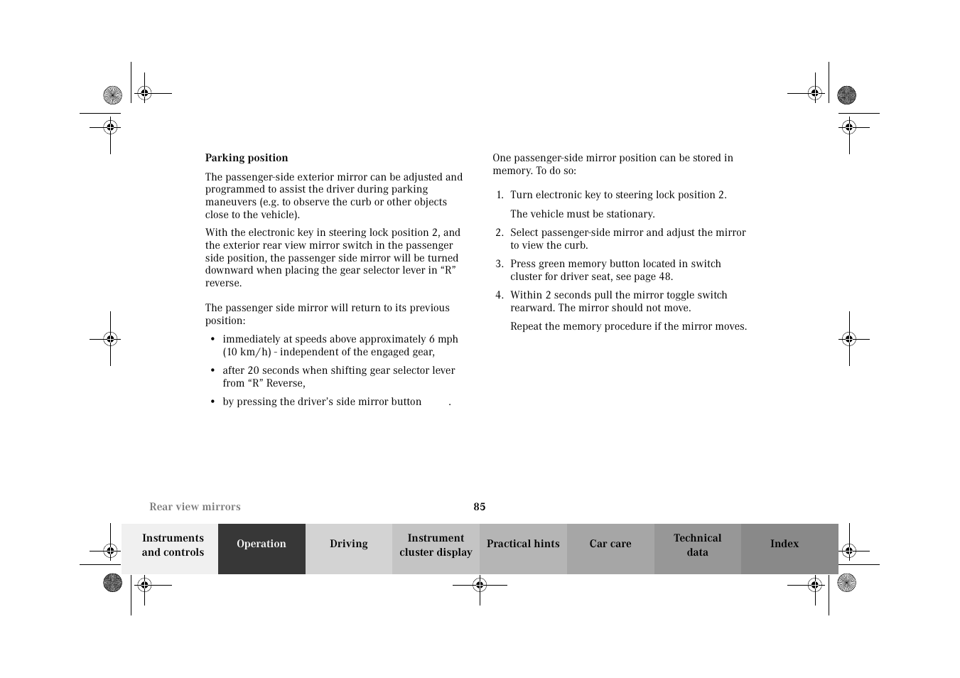 Mercedes-Benz 2002 E 55 AMG User Manual | Page 88 / 350