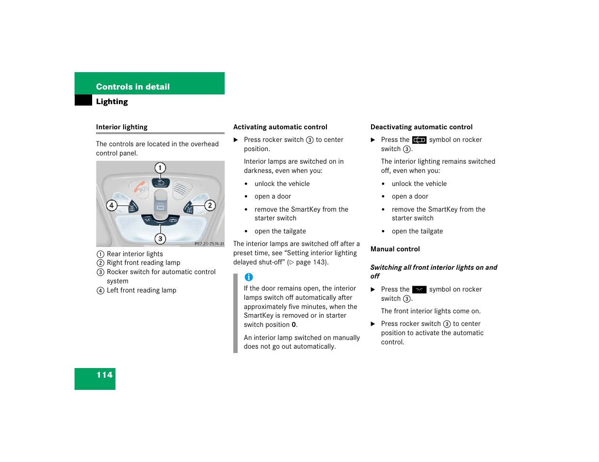 Mercedes-Benz 2005 C 240 4MATIC User Manual | Page 116 / 426