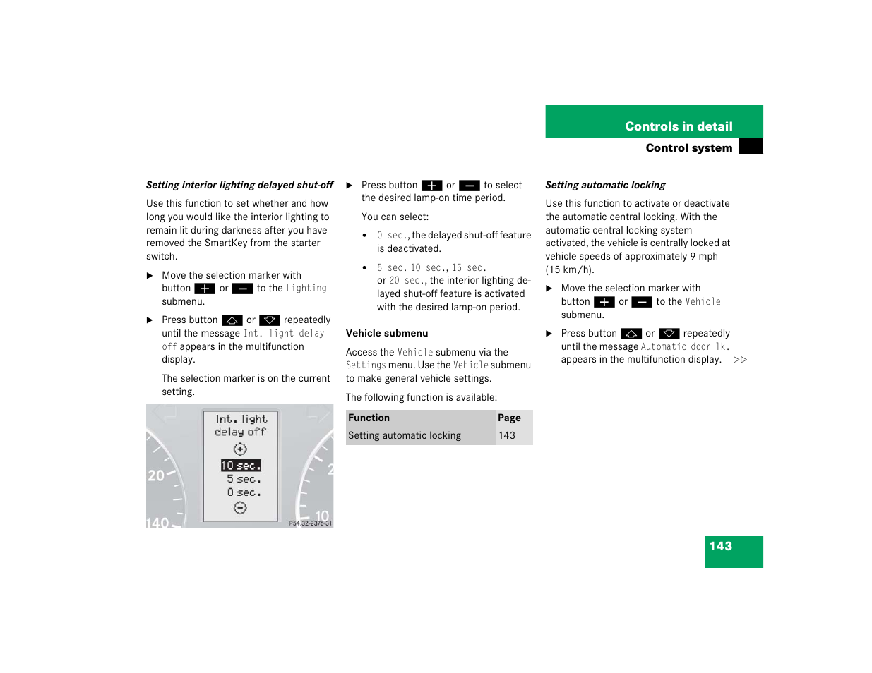 Mercedes-Benz 2005 C 240 4MATIC User Manual | Page 145 / 426