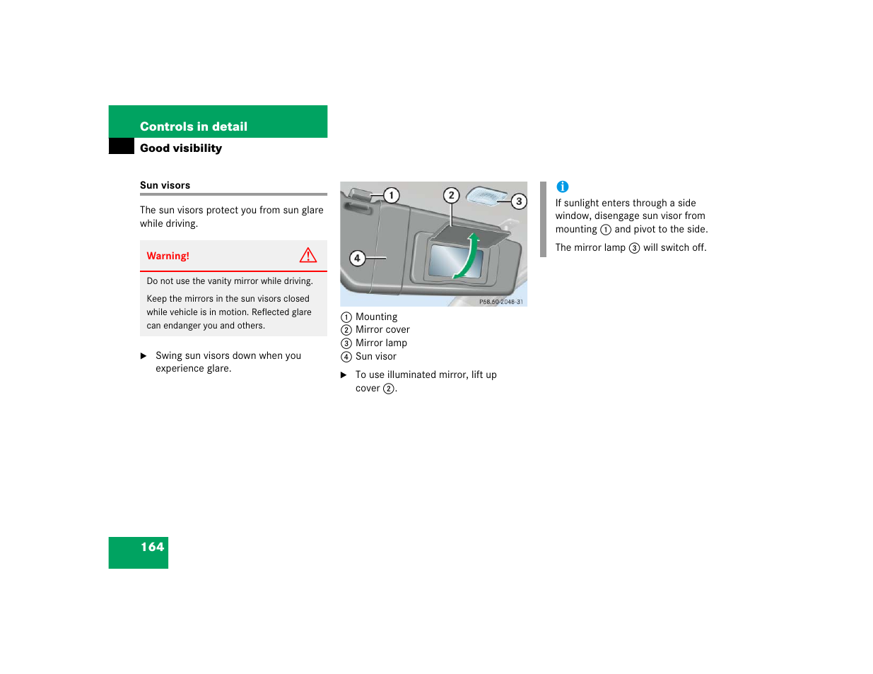 Mercedes-Benz 2005 C 240 4MATIC User Manual | Page 166 / 426