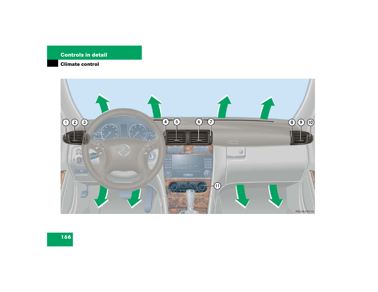Mercedes-Benz 2005 C 240 4MATIC User Manual | Page 168 / 426