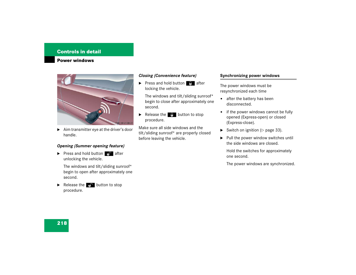 Mercedes-Benz 2005 C 240 4MATIC User Manual | Page 220 / 426